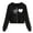 Black, variant on Vedolay Cute Tops Women's 2023 Fall Fashion 2023 Sweatshirt Trendy Long Sleeve Pullover Tops,Black L