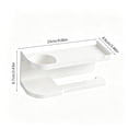 thumbnail image 3 of Toilet Paper Holder, Wall Mounted Tissue Holder, Bathroom Organizer Shelf, Toilet Paper Stand, Multifunction Tissue Rack, Bathroom Storage Shelf, Toilet Roll Holder, 3 of 6