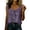 Purple, variant on Noric Womens Cotton Tank Tops Square Neck Bow Tie Front Summer Casual Cute Peplum Top Trendy 2026