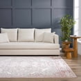thumbnail image 5 of BoutiqueRugs Blush & Light Pink Collection Zora Bohemian Oriental Medallion Area Rug - Traditional Floral Carpet for Living Room, Bedroom - Blush, Pale Pink, Cream - 5'2" x 7', 5 of 15