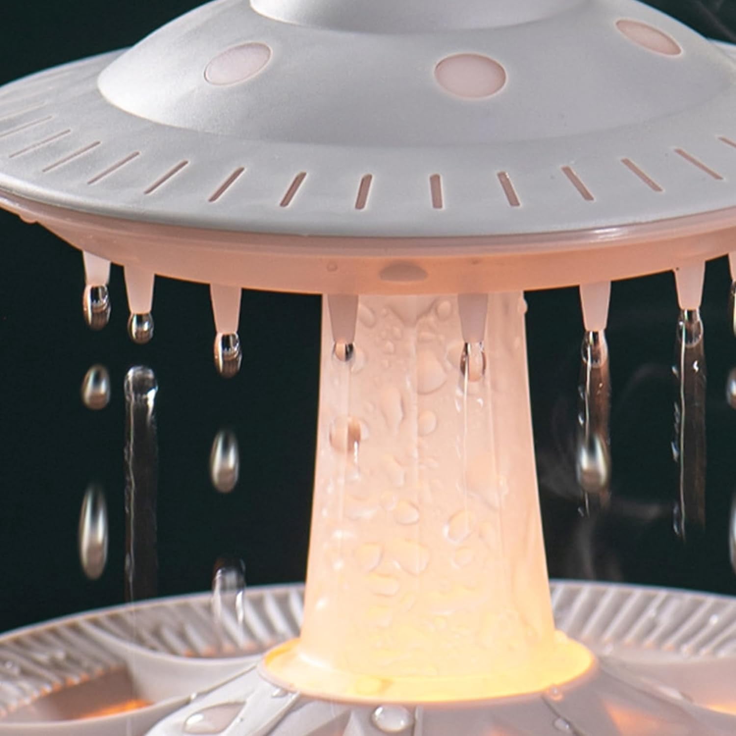Air Humidifier for Bedroom:7 Colors Rain Cloud Humidifier with Water Drip,2 in 1 Cool Mist Humidifiers and Oil Diffuser for Home,Mini Mushroom Humidifier for Baby Bedside Sleeping (Brown)