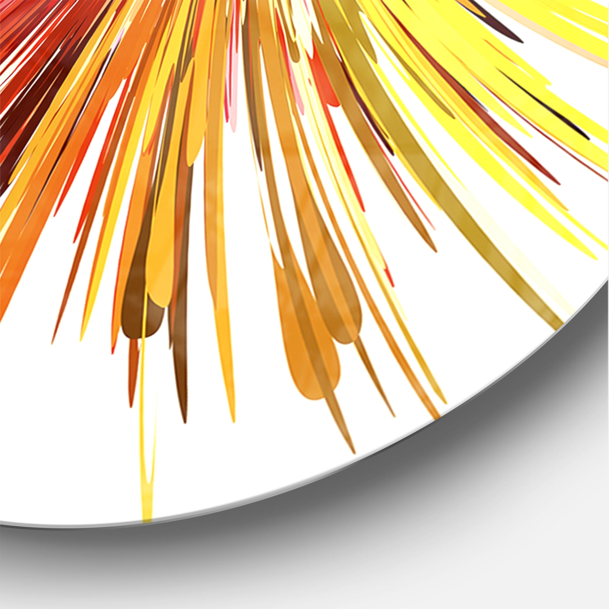 Designart 'Color Explosion ' Modern wall clock