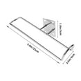 thumbnail image 4 of Wall Mountable Ice Skates Holder for Storage Use Silver Iron Material Fits Multiple Pairs 7.5 x 4.2, 4 of 9