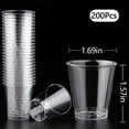 thumbnail image 2 of 100Pcs Plastic Cups, 1oz Disposable Shot Glasses for Condiments, Wine, Food Samples - Perfect for Parties (200Pcs), 2 of 7