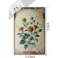 thumbnail image 5 of Thankful & Blessed Rose Rustic Metal Tin Sign Tin Rose Garden Plaques Gift for Holiday Birthday Valentine's Christmas Metal Floral Wall Decor Boho Farmhouse Decor 5.5x8 Inches, 5 of 7