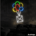thumbnail image 3 of Craftnamesign Letter Ballon Neon LED Sign, Bedroom Decor, Christmas Gifts, 3 of 4
