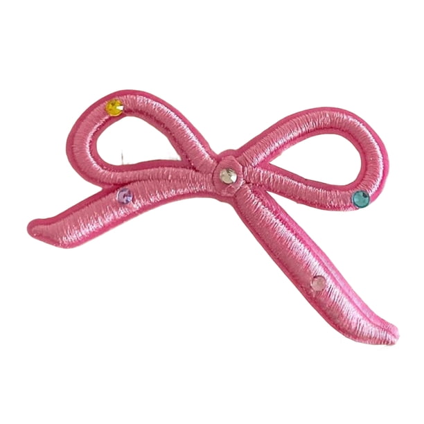 Horquilla para niña con incrustaciones de diamantes de imitación, diseño de lazo tridimensional, horquilla para arreglar flequillos rotos, pinza para el cabello, herramienta para peinar el cabello