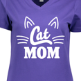 thumbnail image 4 of Inktastic Mothers Day Cat Mom Women's V-Neck T-Shirt, 4 of 5