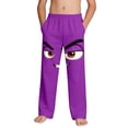 thumbnail image 2 of Kids Boys Angry Smile Face Graphic Pants Stretchy Waist Novelty Trousers for Outdoor Active Play, 4-13Y, 2 of 9