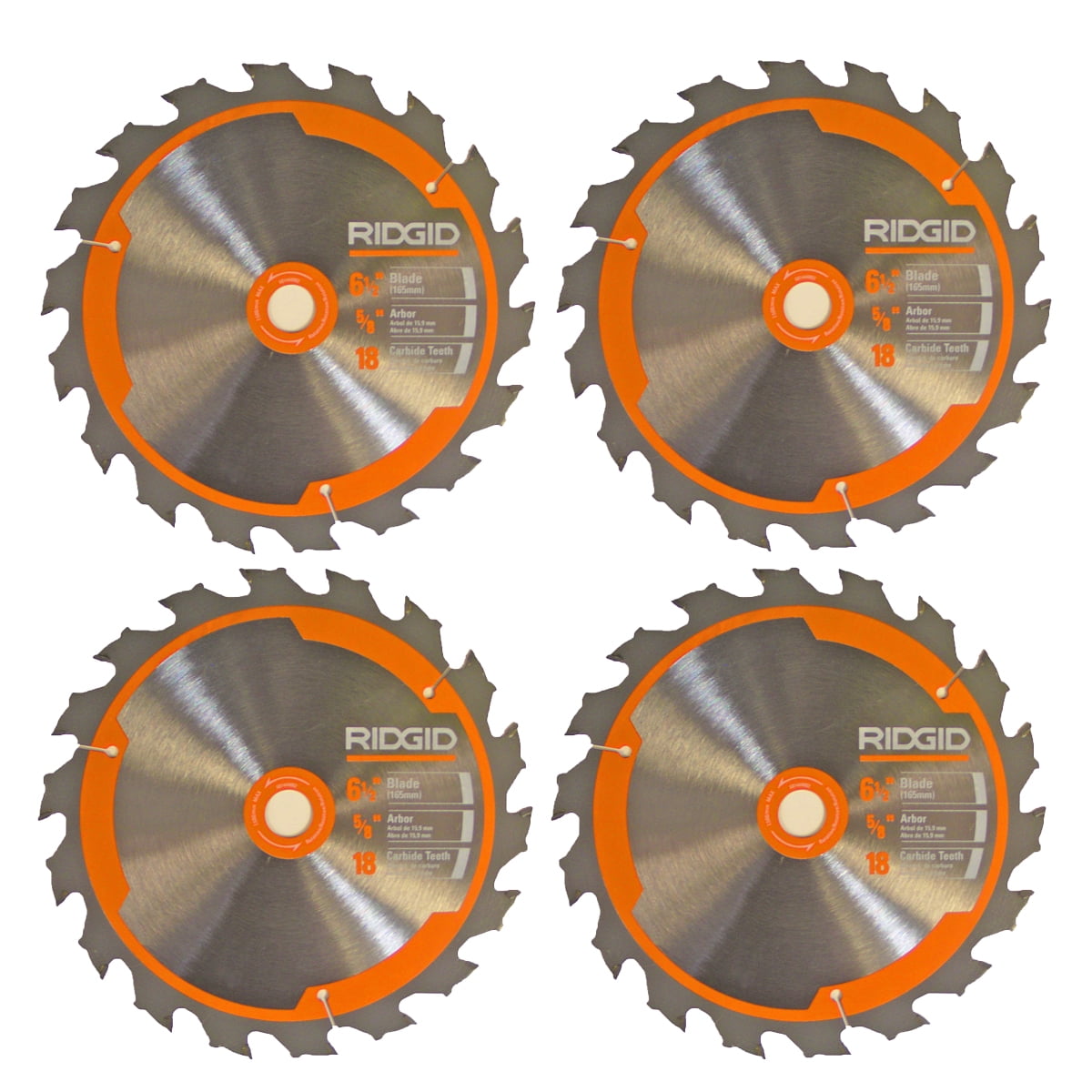Ridgid R8651/R32031 Saw (4 Pack) 6 18T Carbide Blade 6814440024PK