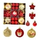 thumbnail image 2 of 35 adornos navideños colgantes con forma de estrella y lazo, decoración artesanal decorativa. Oro rojo, 2 of 9
