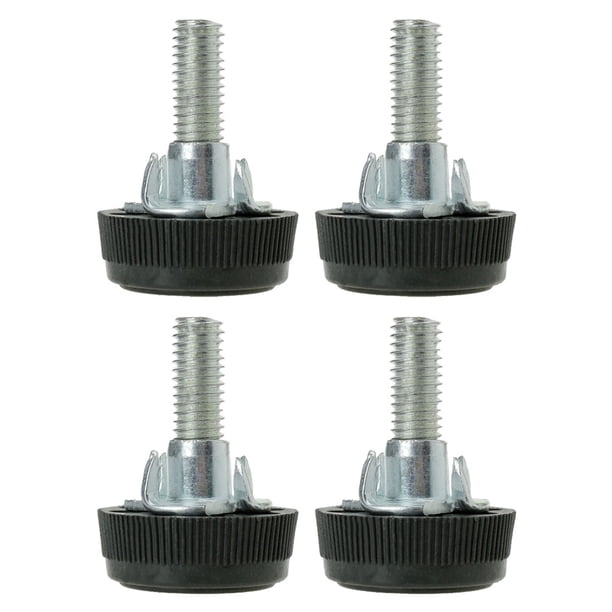 4pcs M8 X 28 X 30mm Screw On Furniture Glide Leveling Feet Floor Protector Adjuster Pad With T Nuts For Chair Legs Walmart Com Walmart Com