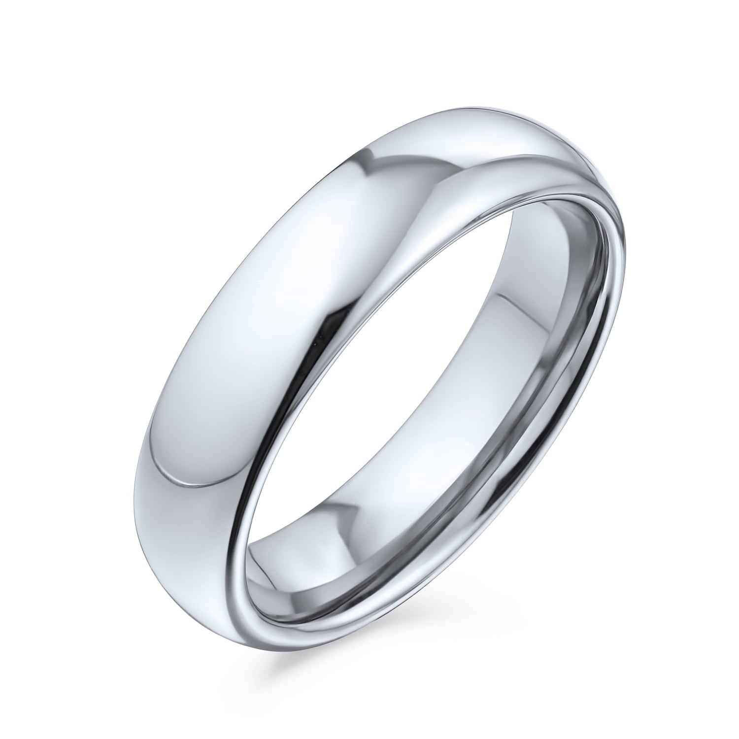 Luxury Titanium Steel High Polished Couples Lover Wedding Dating Ring Jewelry 