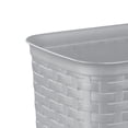 thumbnail image 2 of Sterilite 12.9L Weave Wastebasket-Grey, 2 of 5
