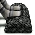 thumbnail image 3 of Ethnic Foot Rest, Antique Modern Geometric Motif with Royal Victorian Irish Damask Effects, Non-Slip Backing Adjustable Ergonomic Memory Foam Leg Support for Office, Charcoal Grey Black, by Ambesonne, 3 of 5