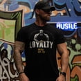 thumbnail image 4 of 5% Nutrition Rich Piana Black Muscle T-Shirt, Loyalty Cotton Short Sleeve Workout Gym Shirt for Men, 4 of 6