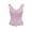 Pink, variant on Oplxuo Corset Tops for Women Bustier Shapewear Lingerie Vintage Lace Up Boned Overbust Corset Bustier Camisole Tops