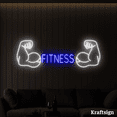 thumbnail image 4 of Craftnamesign Fitness Neon LED Sign, Men Cave Decor, Gym Room LED Signs, 4 of 4