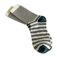 thumbnail image 3 of Chaussettes d'Automne et d'Hiver pour Femmes Chaussettes Mi-Mollet à Rayures Chaussettes Chaudes Bas de compression Gris, 3 of 3