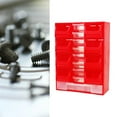 thumbnail image 1 of Cajón organizador de piezas pequeñas Perfecl armario de almacenamiento montado en la pared Rojo, 1 of 8