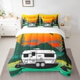 thumbnail image 2 of Ensemble de Literie de Camping Grand 7 Pcs, Ensemble de Literie de Voyage Rétro Rustique avec Couette, 2 of 5