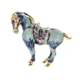 thumbnail image 4 of Broche de Animal esmaltado para mujer, broche en forma de caballo, Pin, sombrero vívido, ropa, bufanda, decoración para favores de fiesta, boda, 4 of 9