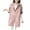Pink, variant on Mrat Women's Classic Long Jacket Plus Size Loose Long Sleeve Zip Mid-Long Outerwear Hooded Trench Coats with Pockets Rain Jacket Lady Insulated S-18 Pink-a 4XL
