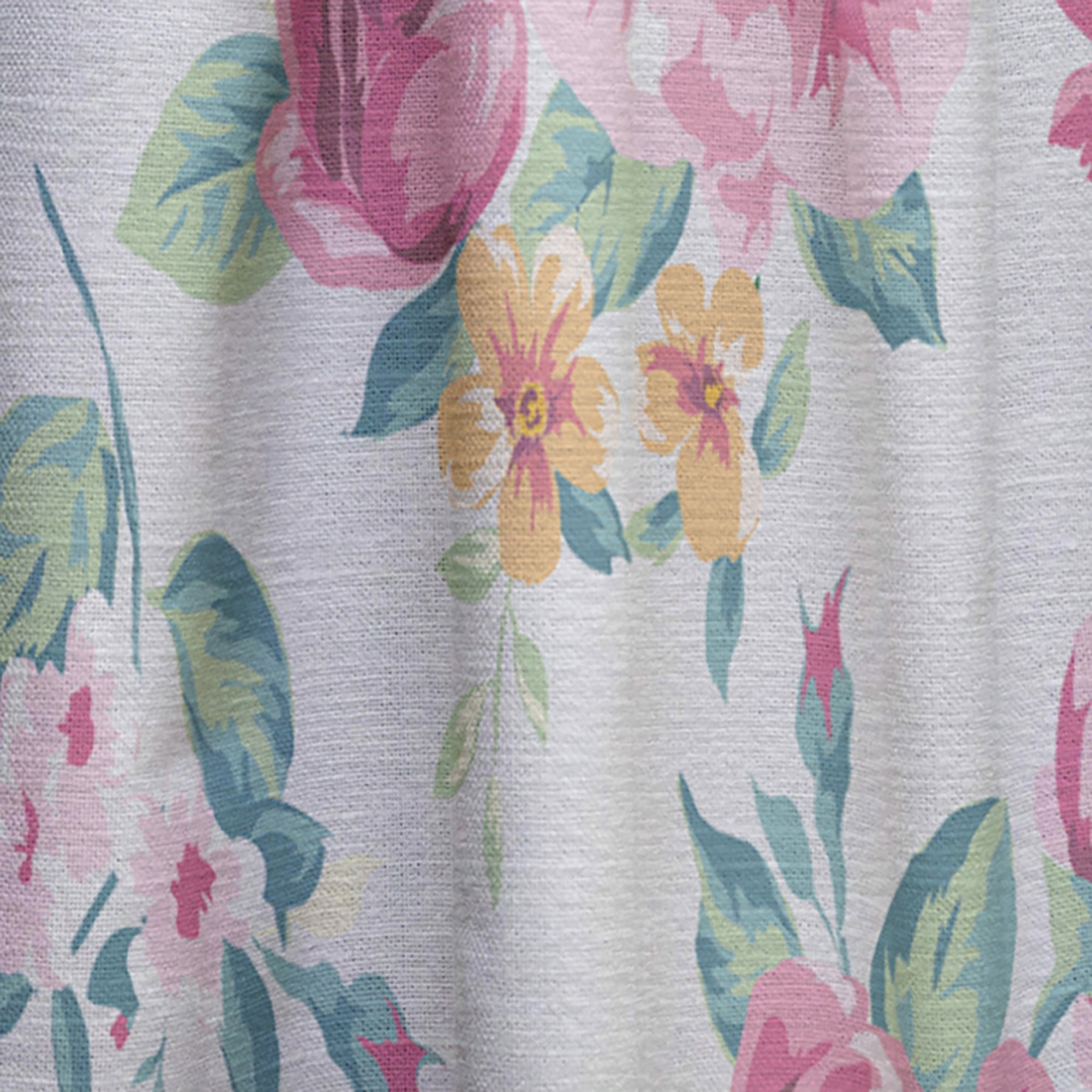 Designart 'Blossom Pink XXXI' Floral Curtain Panel