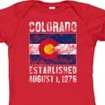 thumbnail image 4 of Inktastic Established August 1, 1876 Colorado Flag Boys or Girls Baby Bodysuit, 4 of 5