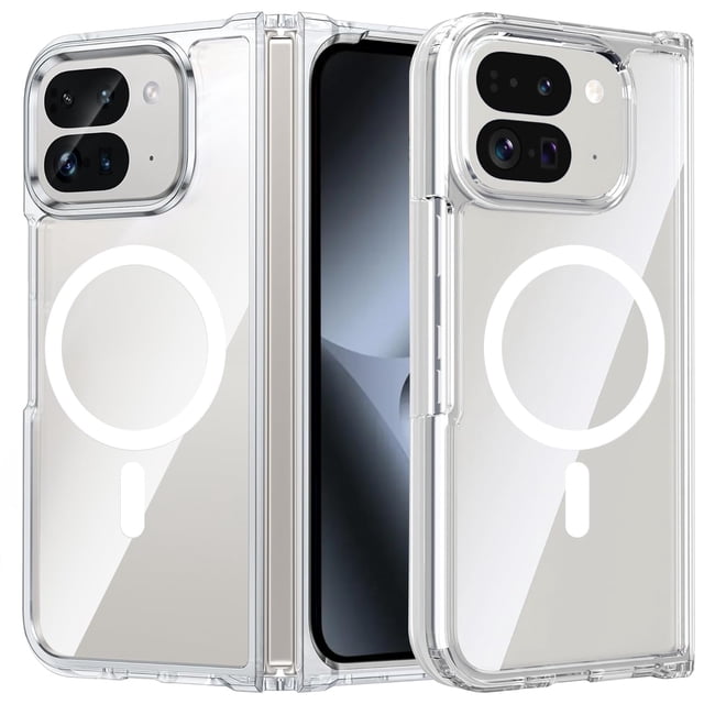 Funda KEKBOXQ para Google Pixel 10 Pro Fold, MagSafe, Transparente