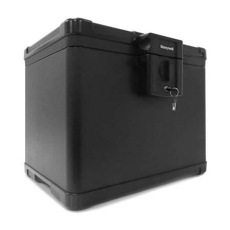Honeywell Molded Fire and Water File Chest  16 x 12.6 x 13  0.6 cu ft  Black (HWL1536)