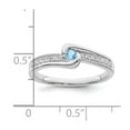 thumbnail image 4 of 14k White Gold Ring Family & Mothers 0.05 ct Jewelry Synthetic Stone Diamond Set, 4 of 6