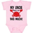 thumbnail image 3 of Inktastic Uncle Loves Me Childs Crab Boys or Girls Baby Bodysuit, 3 of 5