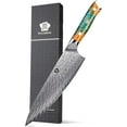 thumbnail image 1 of WILDMOK Chef Knife, 8 inch Japanese Damascus Steel Chef Knife, Resin Handle Kitchen Knives, Professional Sharp Chef's Knives for Kitchen, 1 of 6