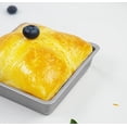 thumbnail image 4 of Astra Gourmet Mini 4-Inch Non-Stick Square Cake Pan, Set of 4(Silver), 4 of 5