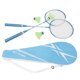 thumbnail image 2 of Raqueta De Bádminton, Juego De Raqueta De Bádminton Joya De aleación De Hierro Liviano Para La Escuela, 2 of 7