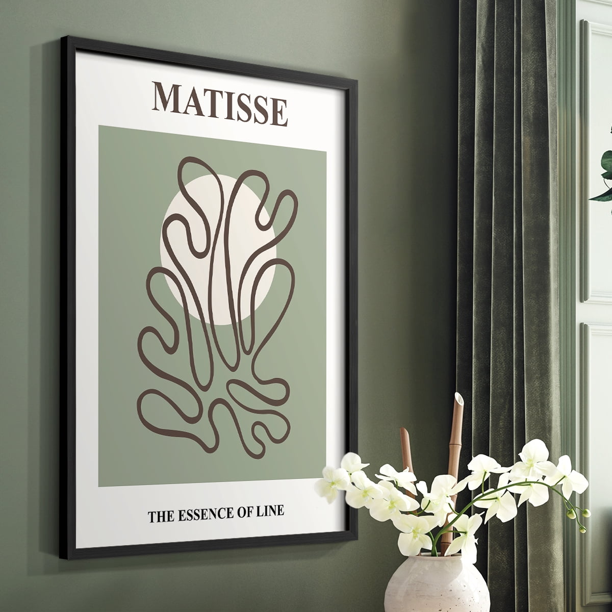 Matisse CXIII Framed Print in Black Solid Wood 16 x 20 Framed Print