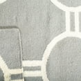 thumbnail image 4 of SAFAVIEH Dhurries Sloane Geometric Area Rug, Grey/Ivory, 3' x 5', 4 of 5
