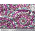 thumbnail image 3 of Soimoi Polyester Crepe Fabric Mandala Kaleidoscope Print Sewing Fabric Yard 42 Inch Wide, 3 of 3