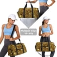 thumbnail image 4 of Gold Pattern Of Hexagons Sports Duffel Bag with Shoe Compartment Travel Crossbody Bag for Gym Yoga Dance, 4 of 7