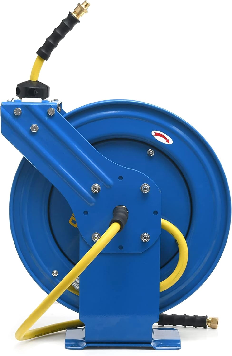 BluBird OilShield Rubber Air Hose Reel Dual Arm Assembly 1/2" x 50'
