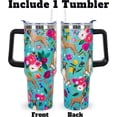 thumbnail image 2 of Boxer Dog Themed Tumbler - 40oz Insulated Stainless Steel Travel Mug with Lid & Straw for Coffee & Water, Cute Gift for Boxer Dog Lovers Women, 2 of 6