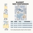 thumbnail image 3 of Nautical Coastal Blanket,Ocean Beach Seashell Starfish Throw Blankets,Gifts for Kids & Marine Life Lovers,Lightweight Soft Fleece,for Picnic Sofa Couch Bed Room Travel,Birthday Decor,40x50in, 3 of 6