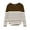 Brown0, variant on Annhoo Girls Boys Long Sleeve Tops Stripe Block Color Crewneck Pullover Loose Unisex Shirts Kids Soft Clothes