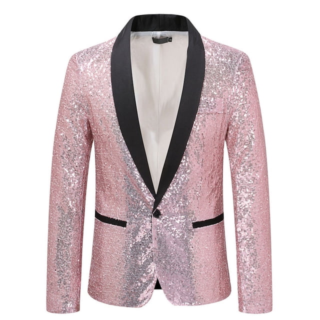 Conjunto de lentejuelas de baile informal de talla grande para hombre de primavera, ropa de fiesta de anfitrión en varios estilos