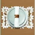 thumbnail image 2 of Placemats Set of 6 for Dining Table, White Table Linen, 14x20 inches Rectangle - The Deandra Collection - Home Decor, 2 of 8