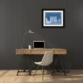 thumbnail image 3 of Vision Studio  14x12 Black Ornate Wood Framed with Double Matting Museum Art Print Titled - Indigo Antiquities I, 3 of 4