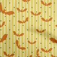 thumbnail image 1 of oneOone Cotton Flex Yellow Fabric Halloween Sewing Craft Projects Fabric Prints By Yard 40 Inch Wide, 1 of 4
