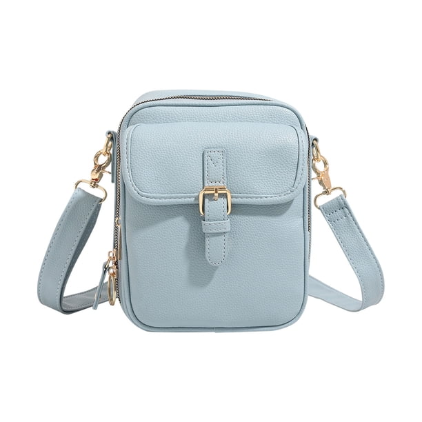 Bolso Bandolera Vintage de Gran Capacidad, de Cuero, Pequeño, Tipo Bandolera, para Hombre y Mujer.