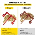 thumbnail image 4 of VEVOR Chain Load Binder, 5/16\" Tie Down Kit with 6600LBS Working Load Capacity and Two Grab Hooks, Includes (4) Ratchet Binders, 4 of 9